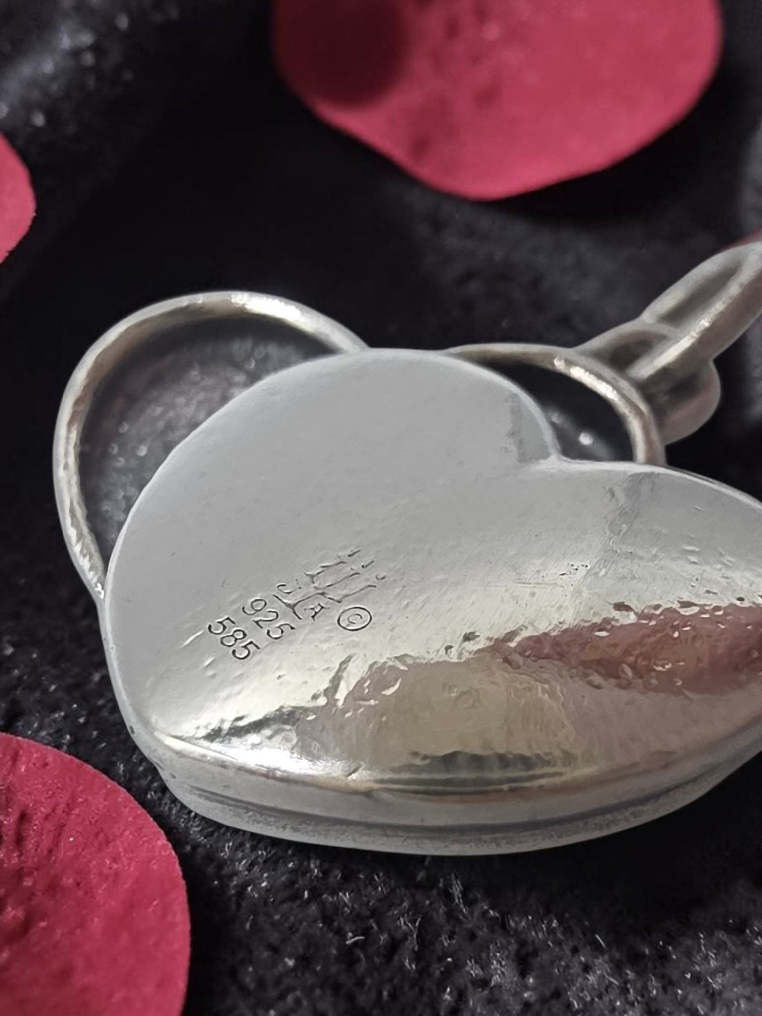 Retired James Avery Sterling Silver & 14K Box of Chocolates Heart Charm Pendant