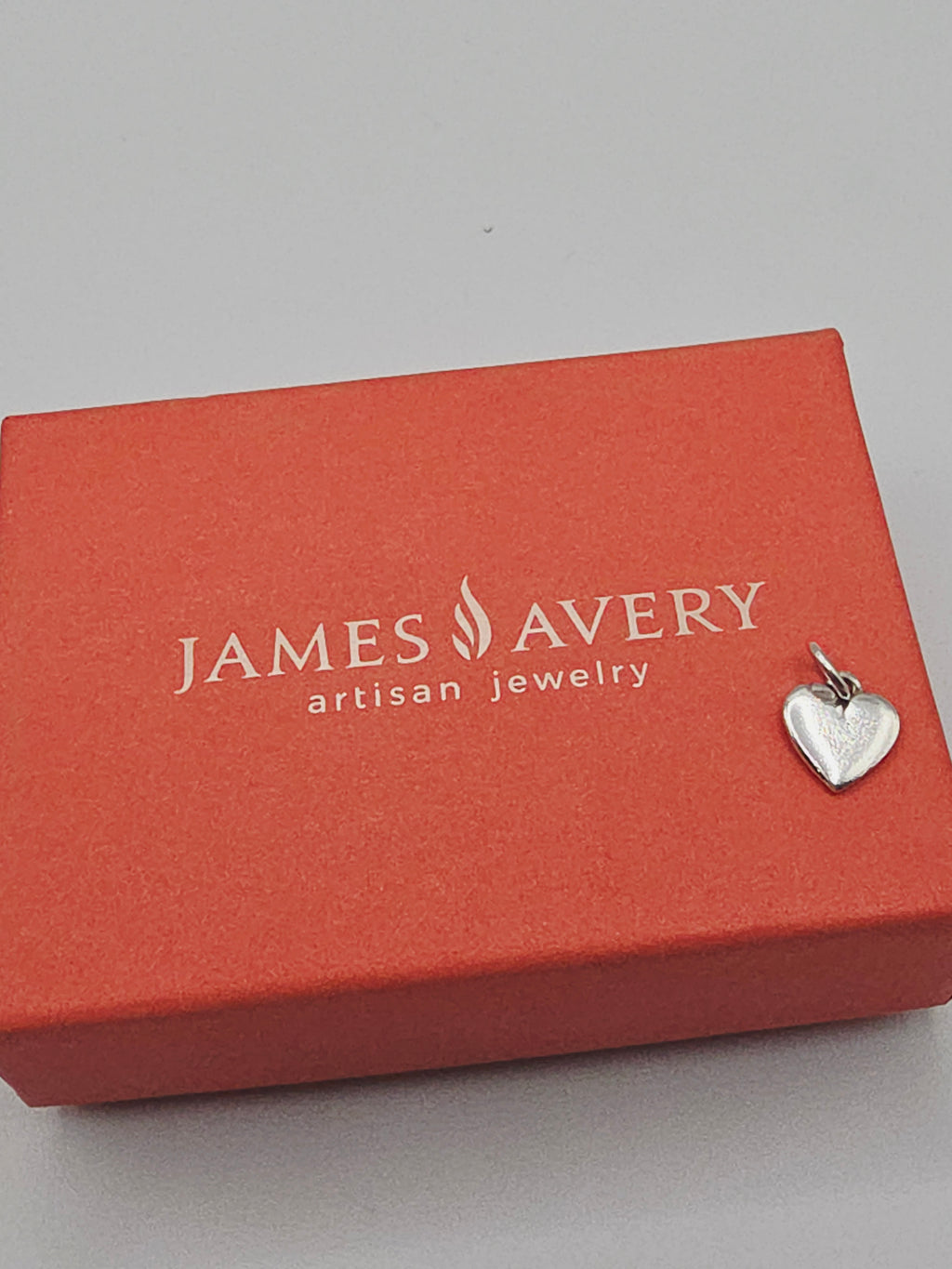 James Avery Mini Heart Love Charm Pendant - Uncut with Box