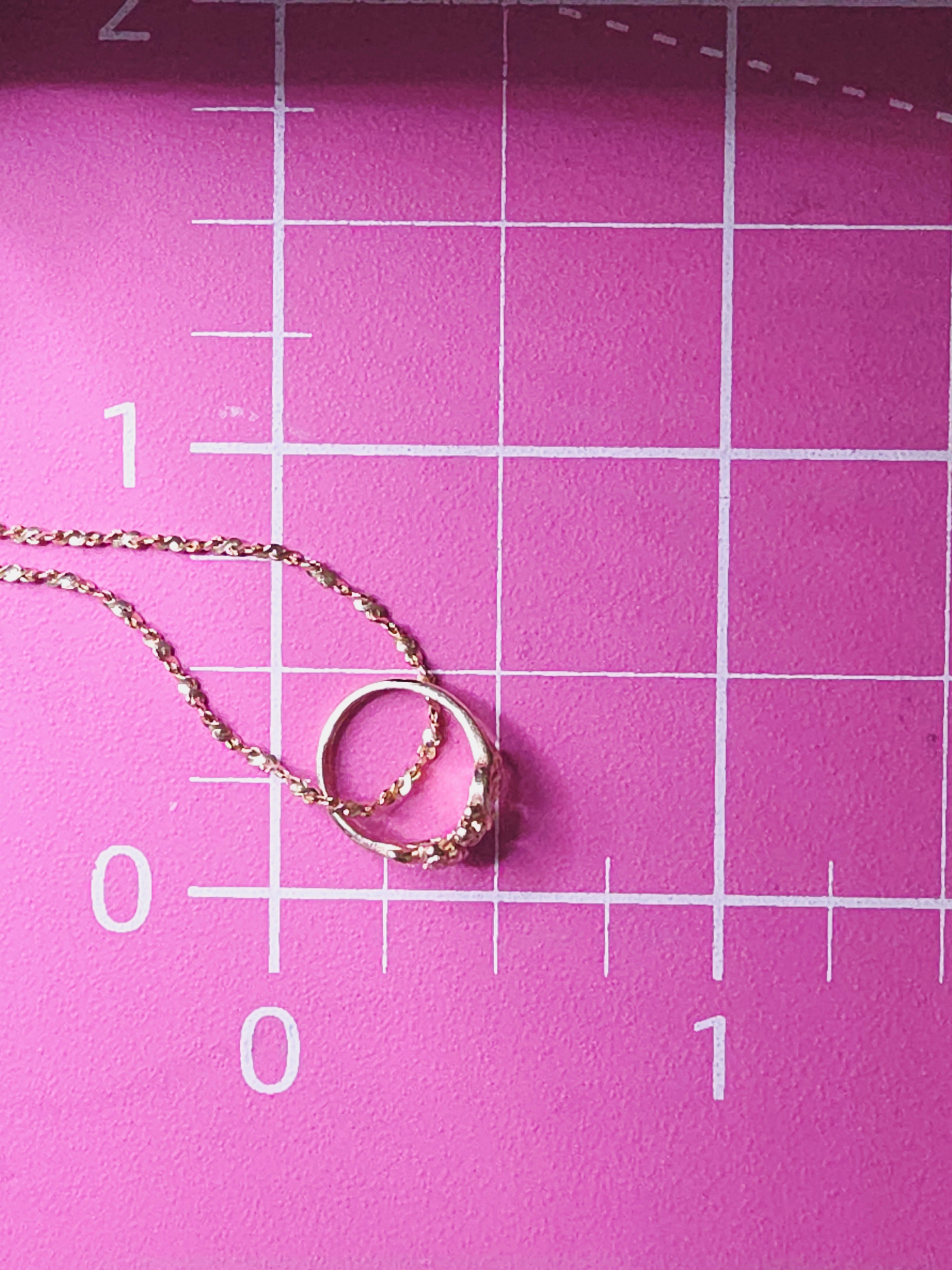 Black Hills Gold Solid 10K Ring Pendant with FREE 14K GF Necklace - 18 Inch