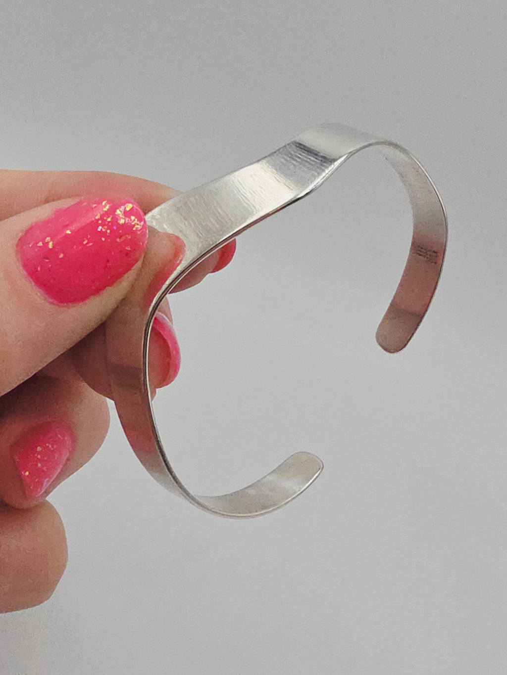 RETIRED James Avery Wavy Sterling Silver  Cuff Bracelet 925 - 7 Inch