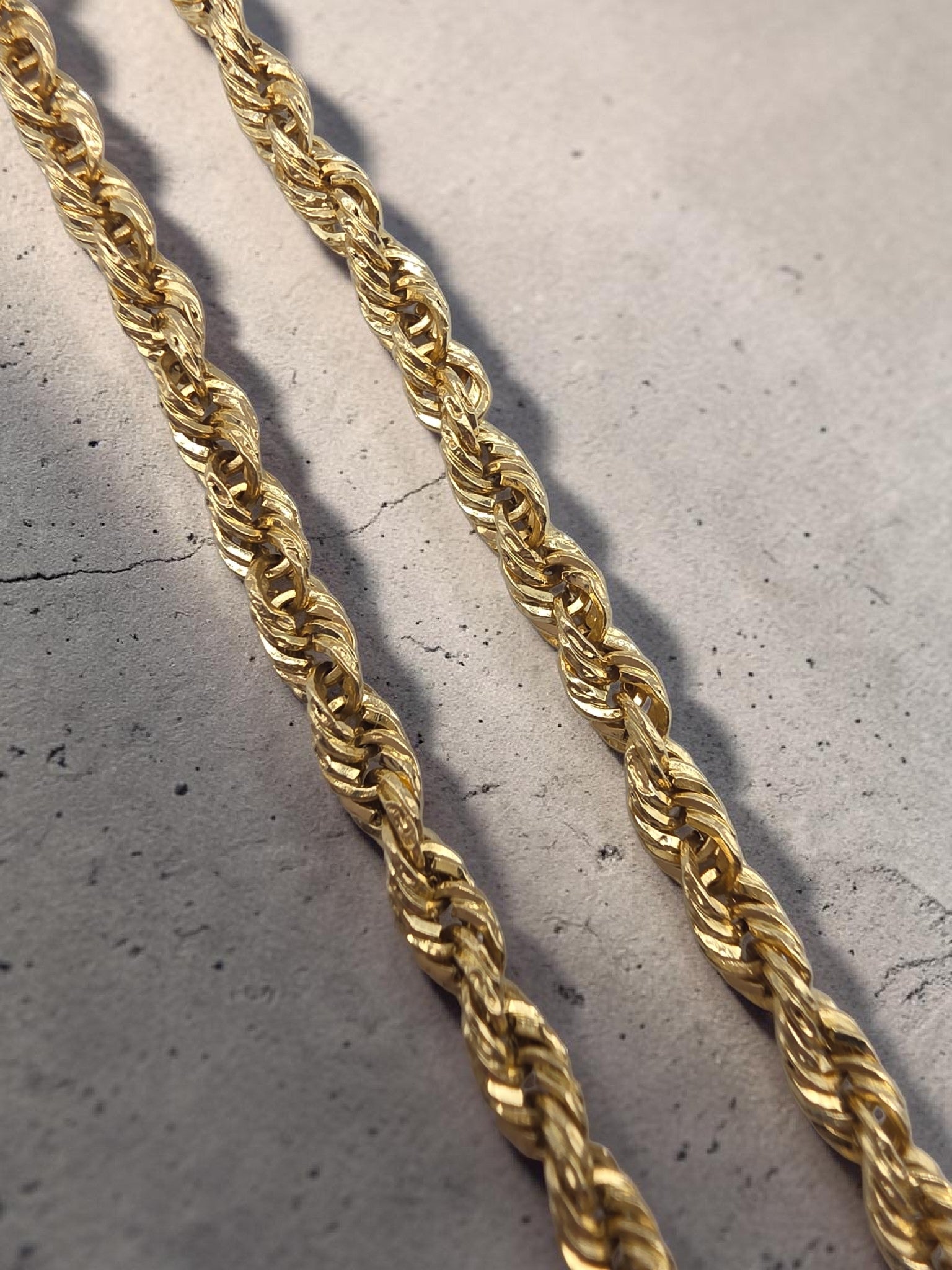Vintage Michael Anthony Solid 14K Gold French Rope Chain Bracelet 8 Inch 3.5mm