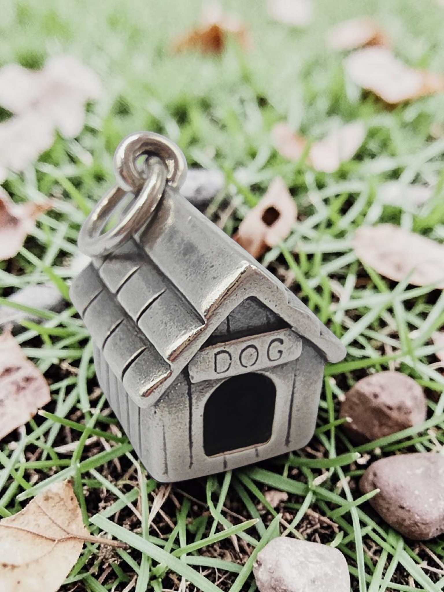 James Avery Sterling Silver 3D Dog House Doghouse Charm - RETIRED HTF UNCUT