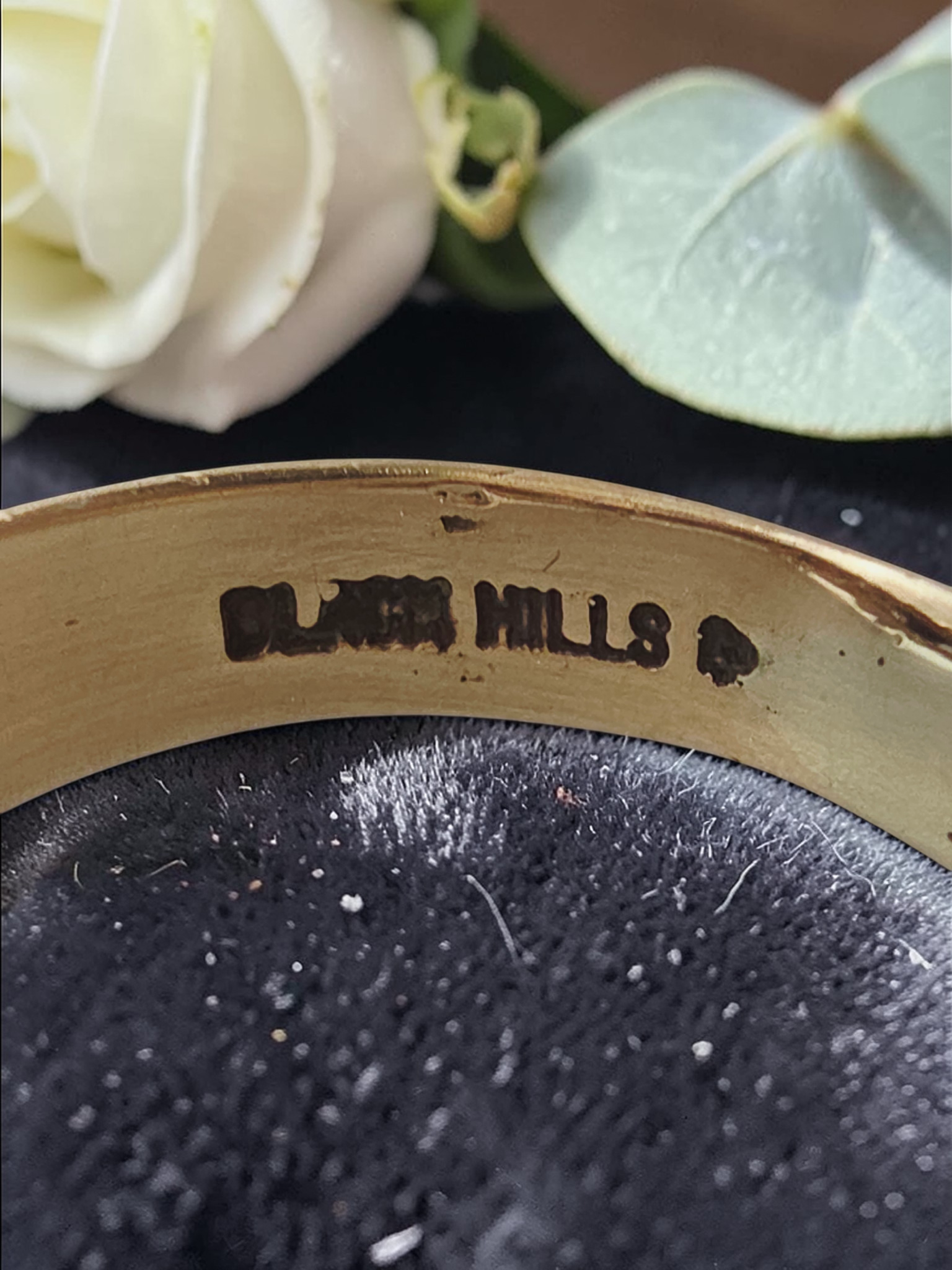 Black Hills Solid 10K Gold Grape Leaf Ring Band - Size 13.25