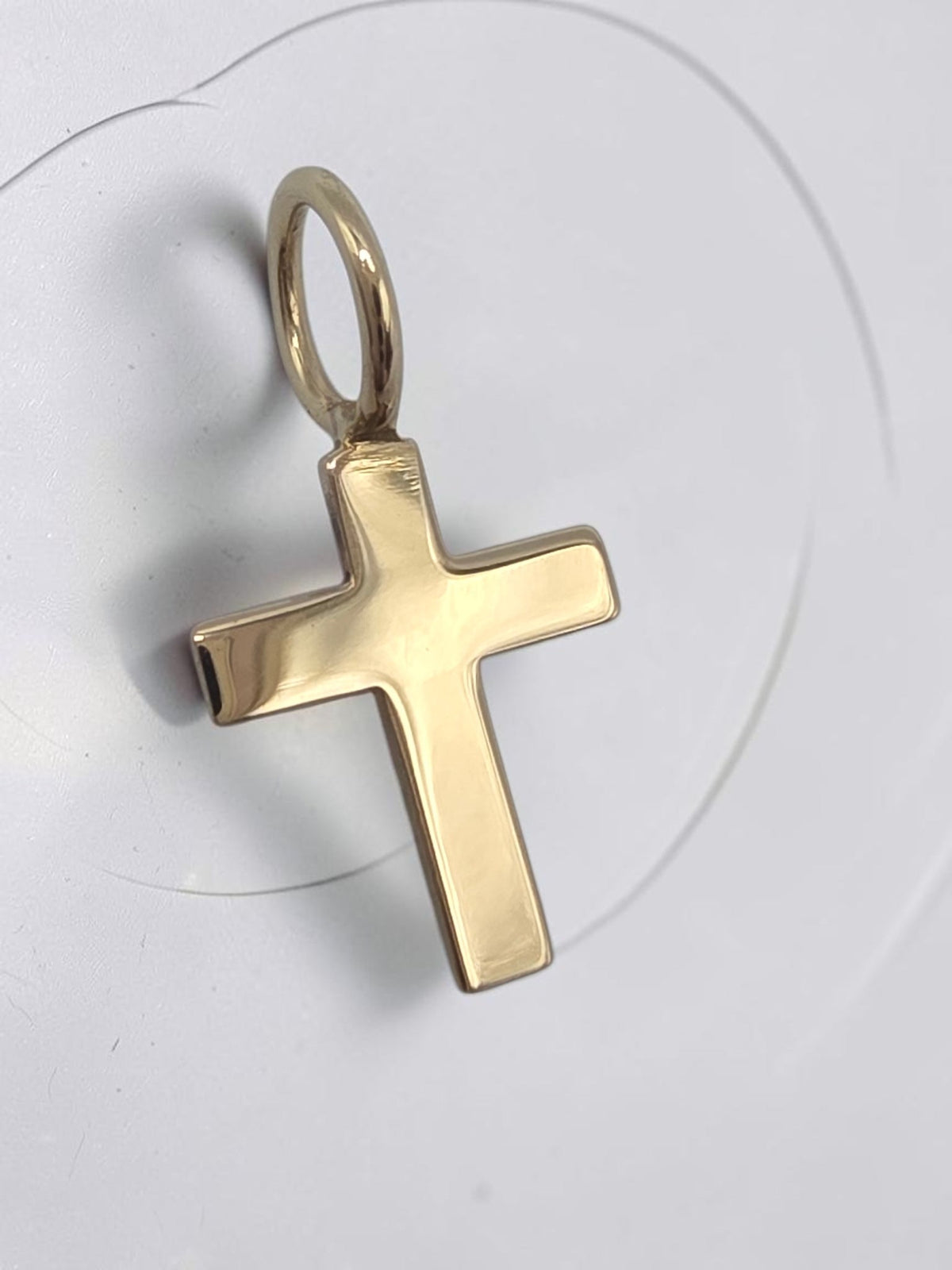 Vintage Van Dell Solid 14K Gold Religious Cross Faith Charm Pendant
