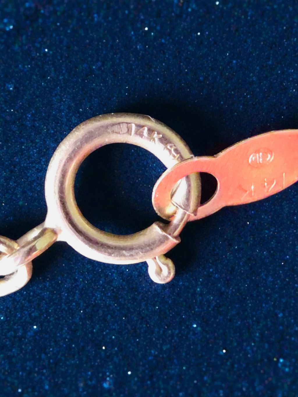 Solid 14K Yellow Gold Chain Necklace with Floral Pearl Accents - 15 Inches