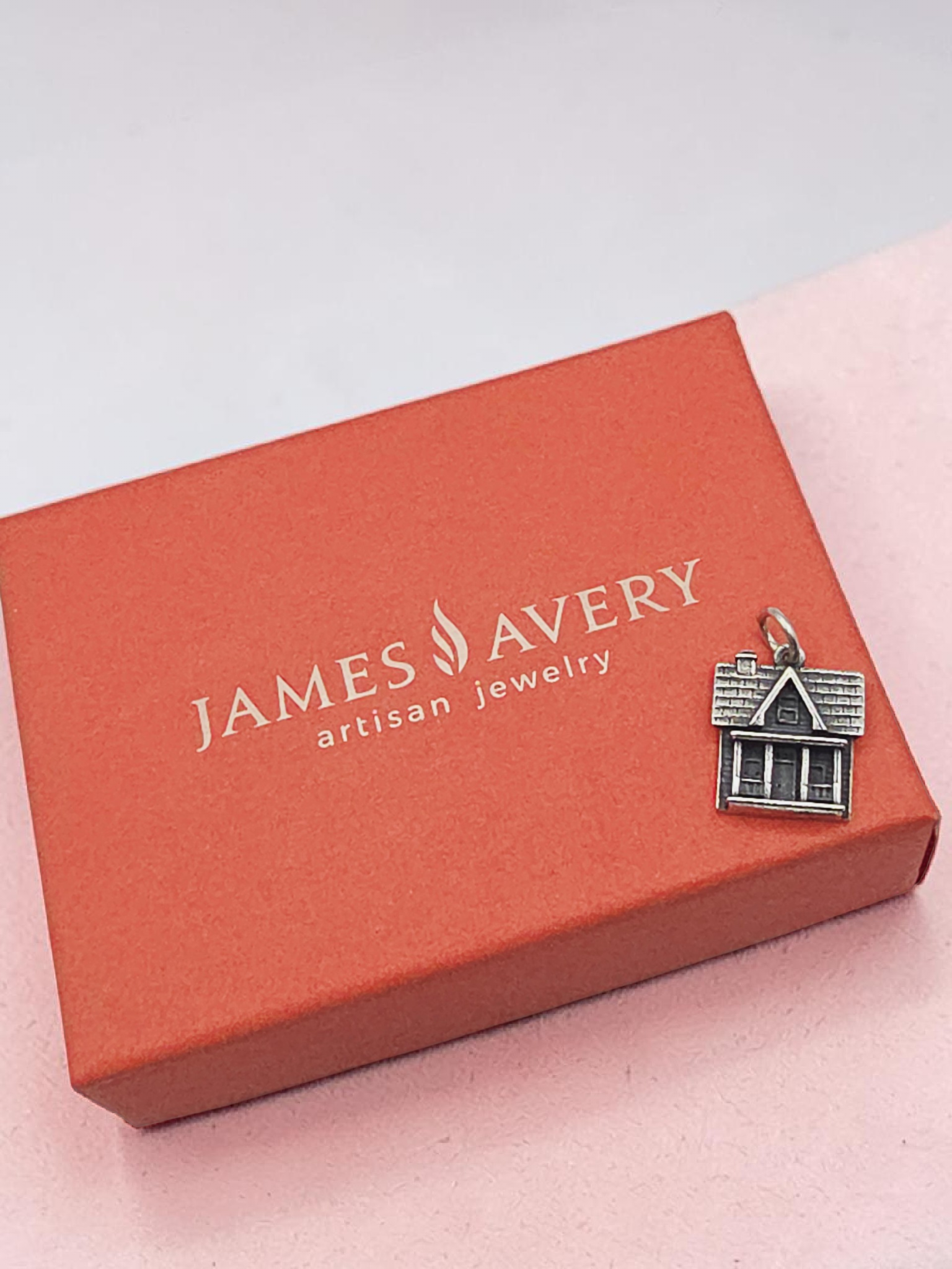 James Avery Sterling Silver Home Sweet Home House Charm - RETIRED