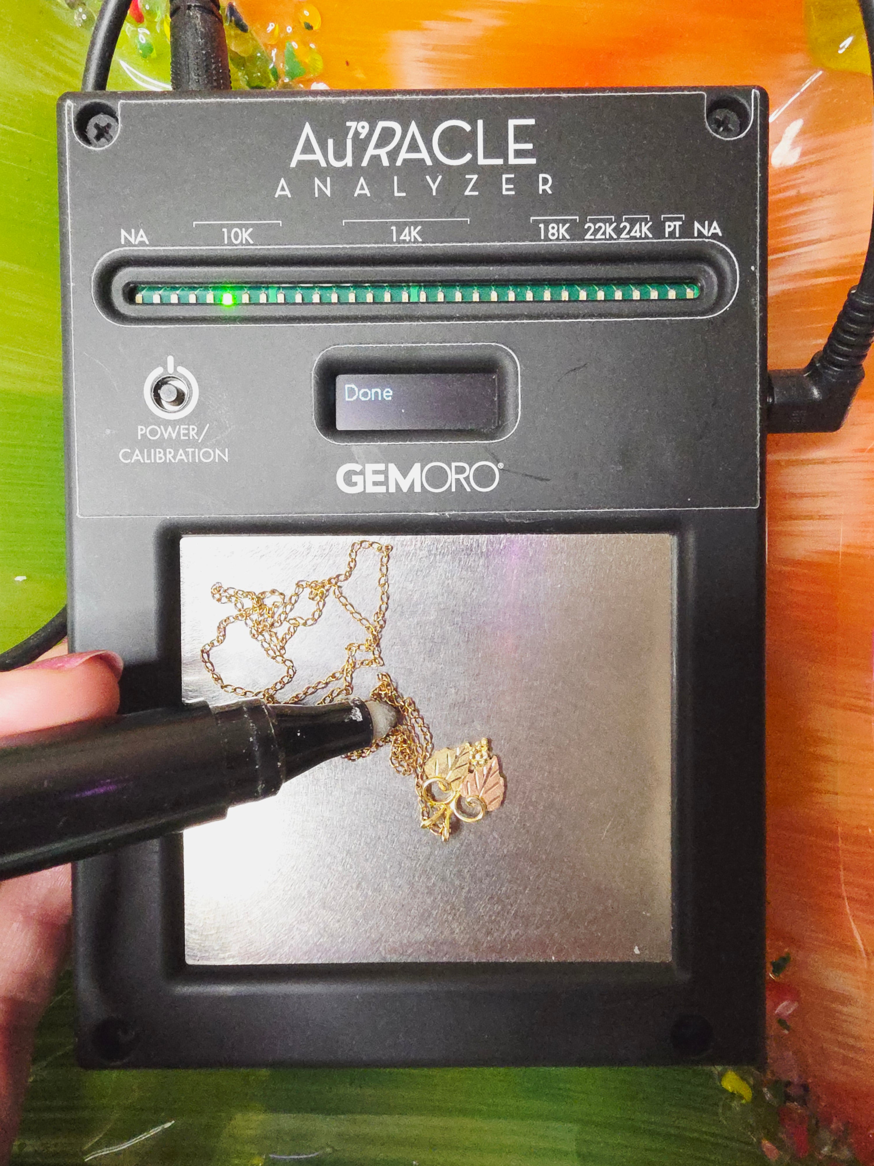 Black Hills Gold Solid 12K Grape Leaf Pendant with FREE 14K GF Necklace 19 Inch