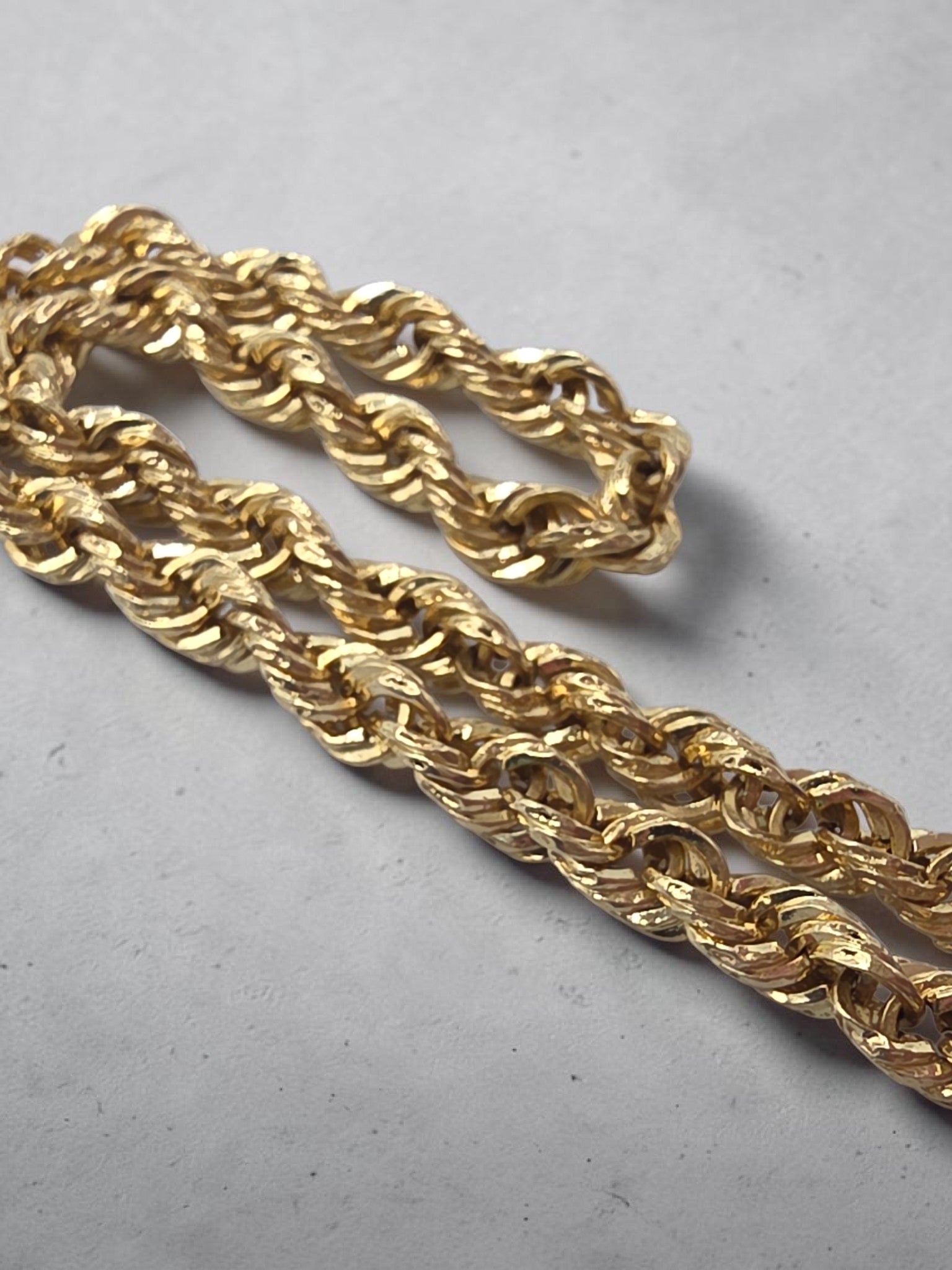 Vintage Michael Anthony Solid 14K Gold French Rope Chain Bracelet 8 Inch 3.5mm