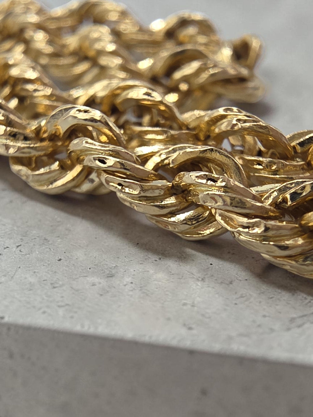 Vintage Michael Anthony Solid 14K Gold French Rope Chain Bracelet 8 Inch 3.5mm