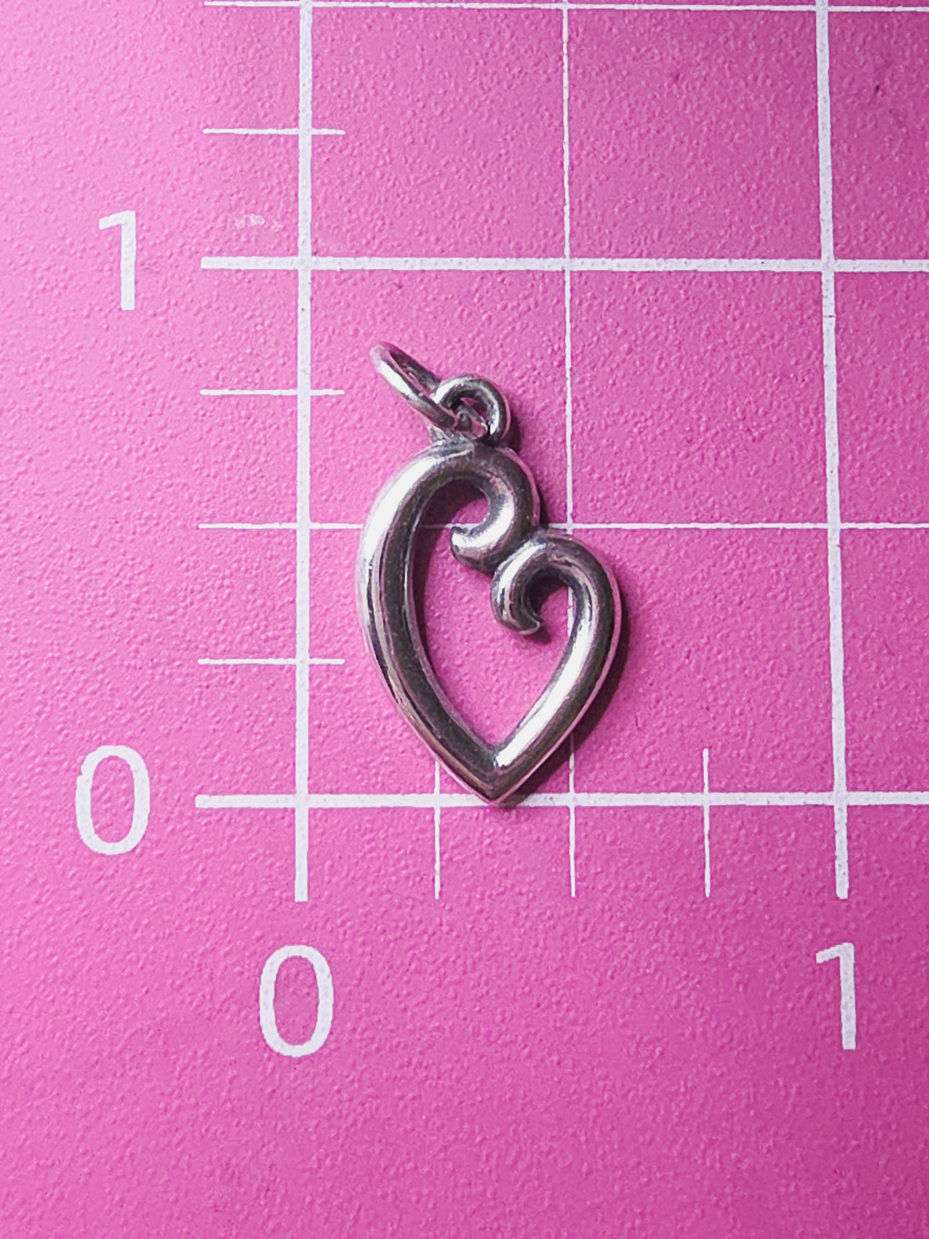 James Avery Mother’s Love 925 Sterling Silver Open Heart Charm Pendant