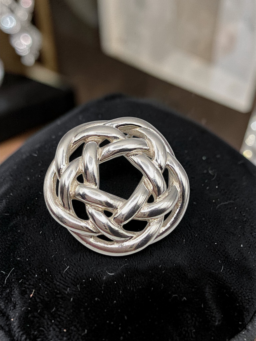 Tiffany & Co. 925 Sterling Silver Love Knot Necklace Pendant