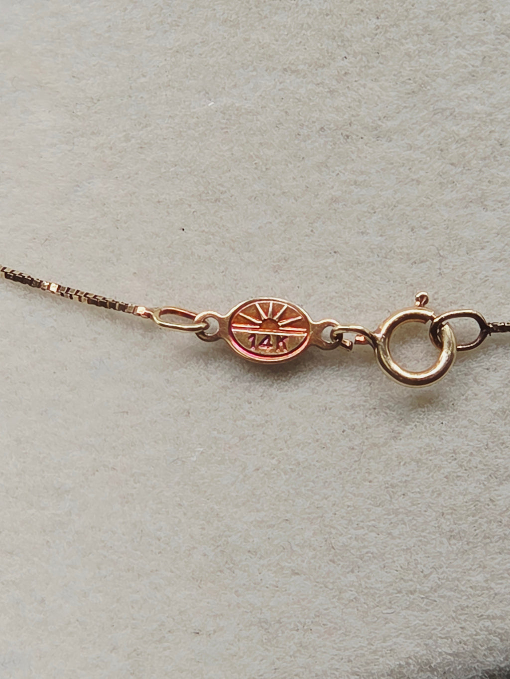 Solid 14K Yellow Gold Necklace with Opal Dolphin Pendant 17 Inches