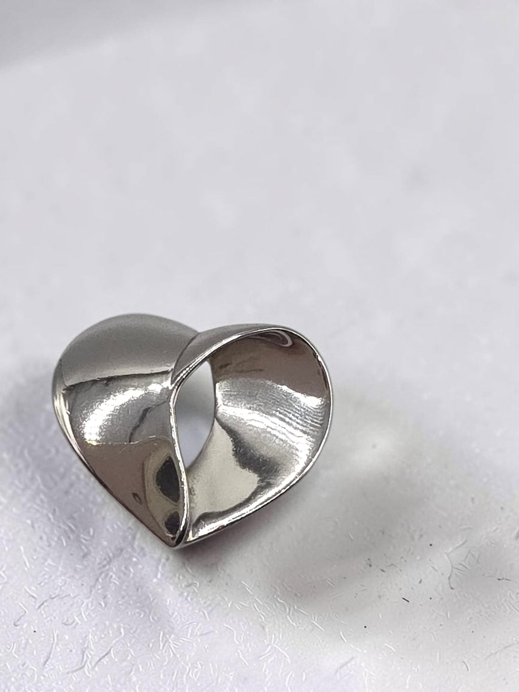 RETIRED James Avery Folded Open Heart Sterling Silver Necklace Pendant HTF