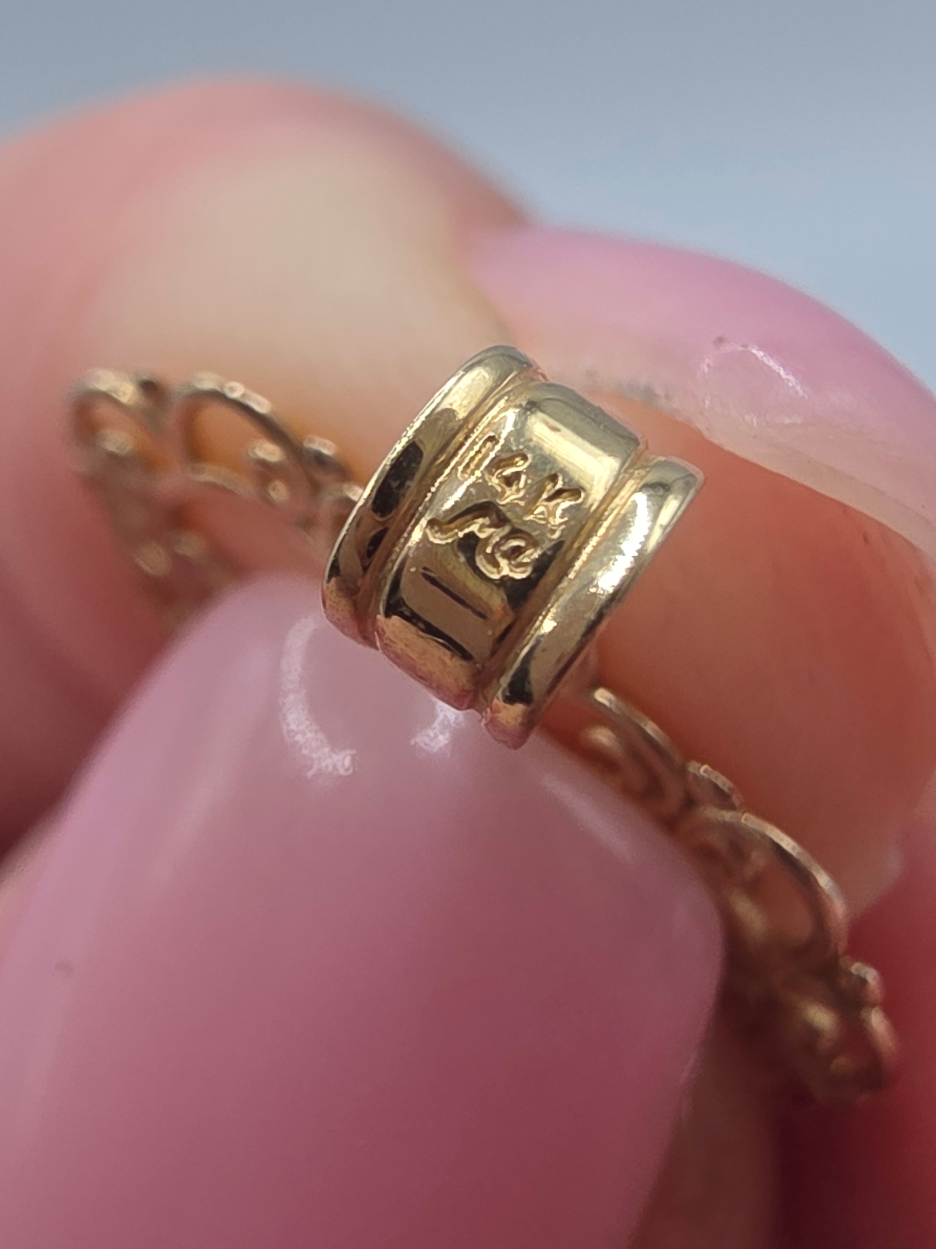 Vintage Michael Anthony Solid 14K Two Tone Mom Heart Pendant Diamond Accent