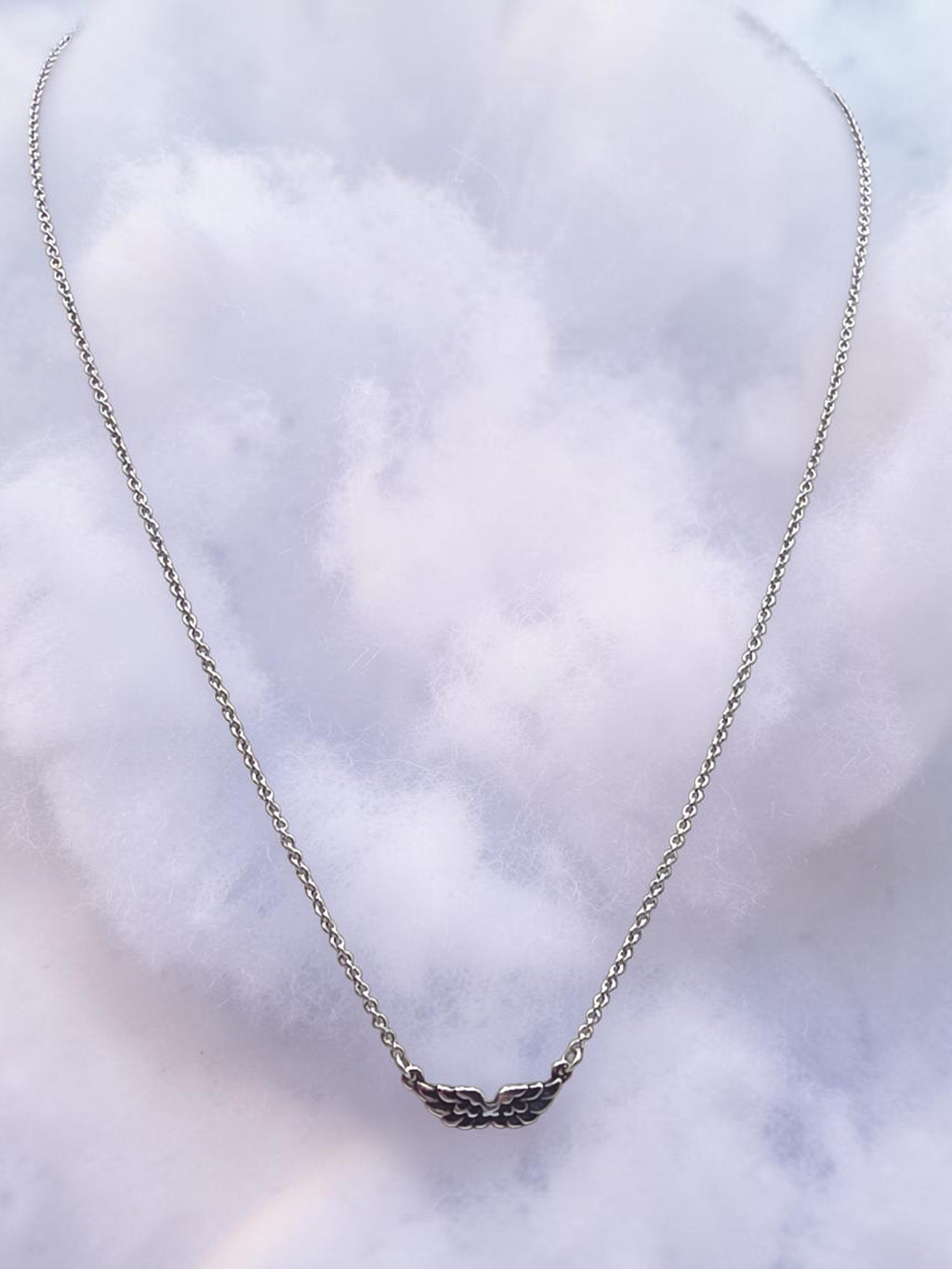 RETIRED James Avery Take Flight Angel Wings 925 Sterling Silver Pendant Necklace