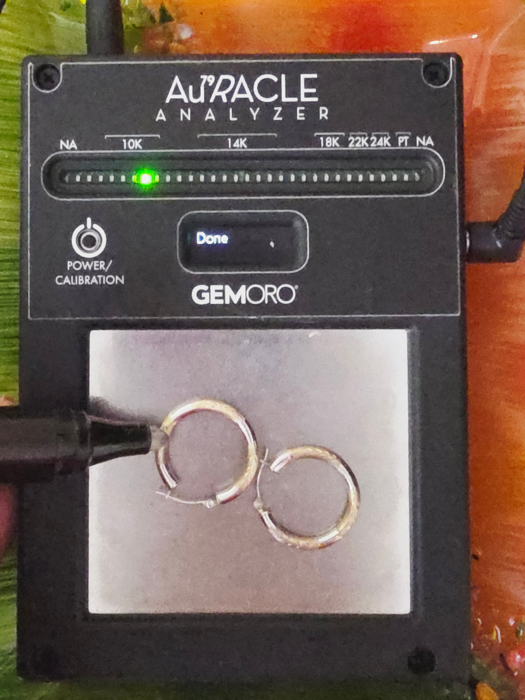 Solid 10K Two-Tone Yellow & White Gold Textured Hoop Earrings