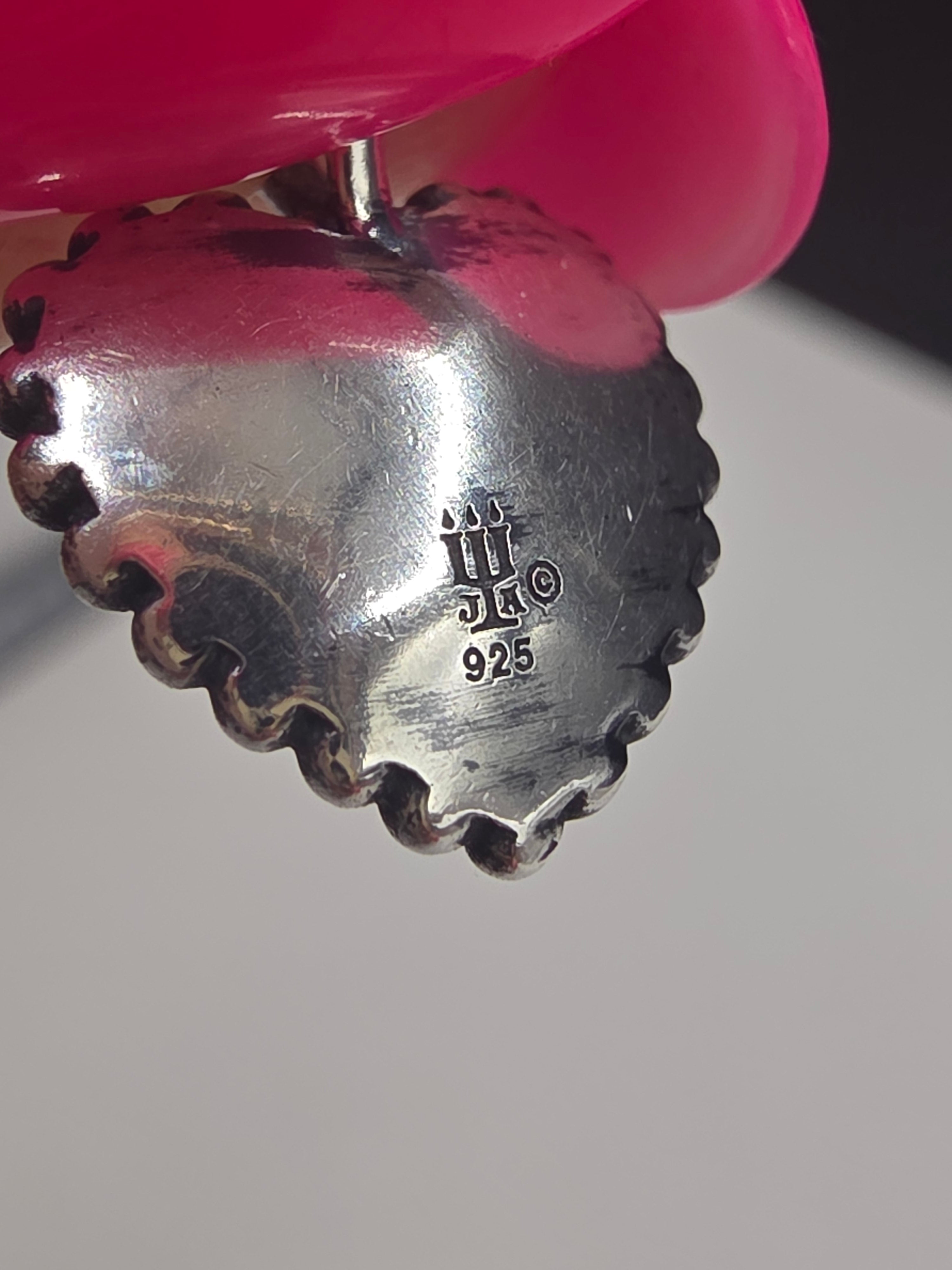 RETIRED James Avery 925 Sterling Silver Beaded Heart Pendant
