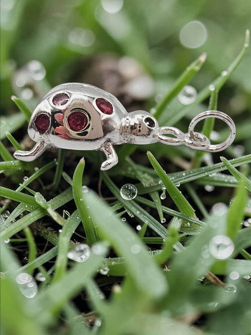 925 Sterling Silver Ladybug Insect Charm Pendant
