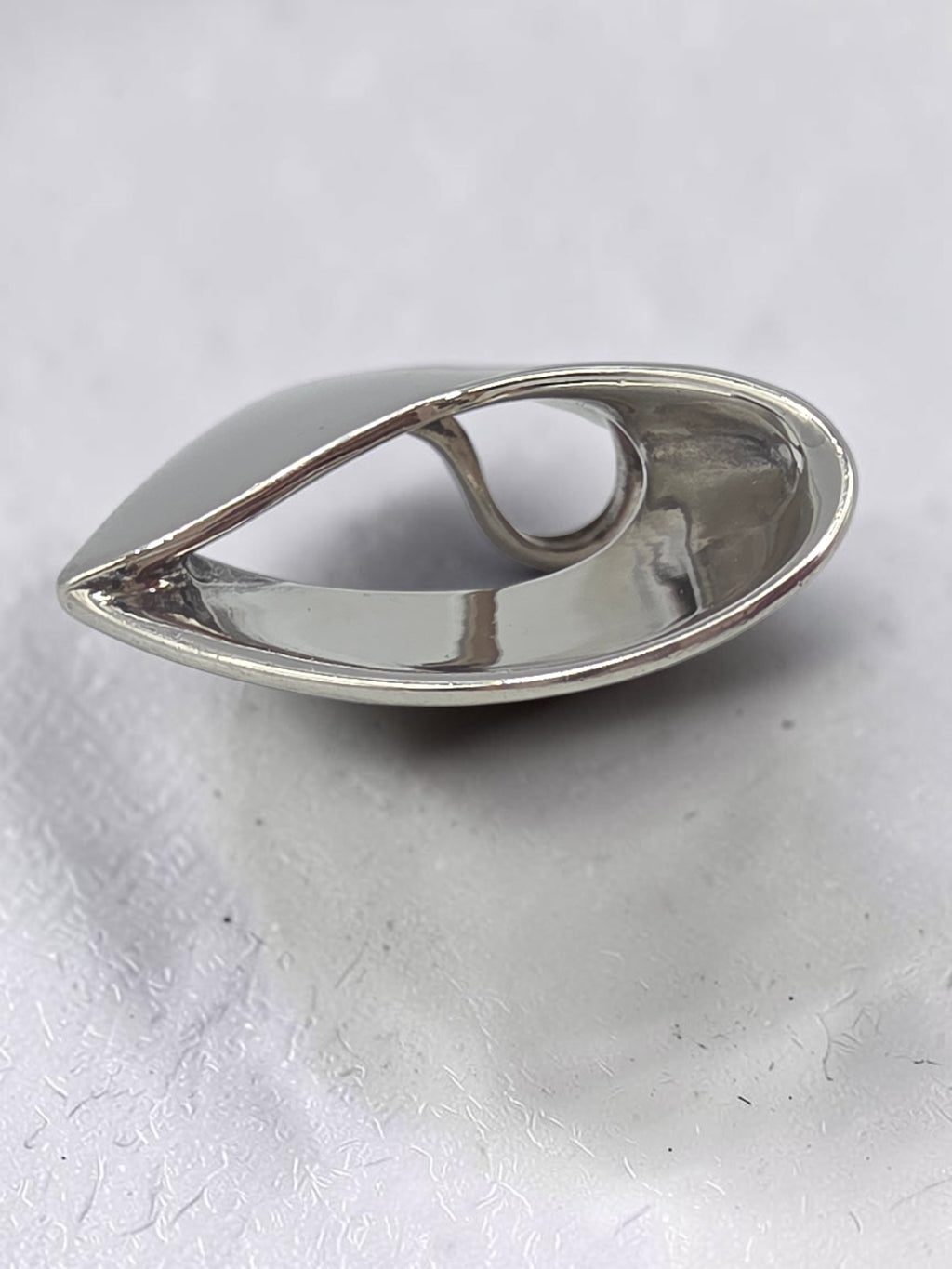 RETIRED James Avery Folded Open Heart Sterling Silver Necklace Pendant HTF