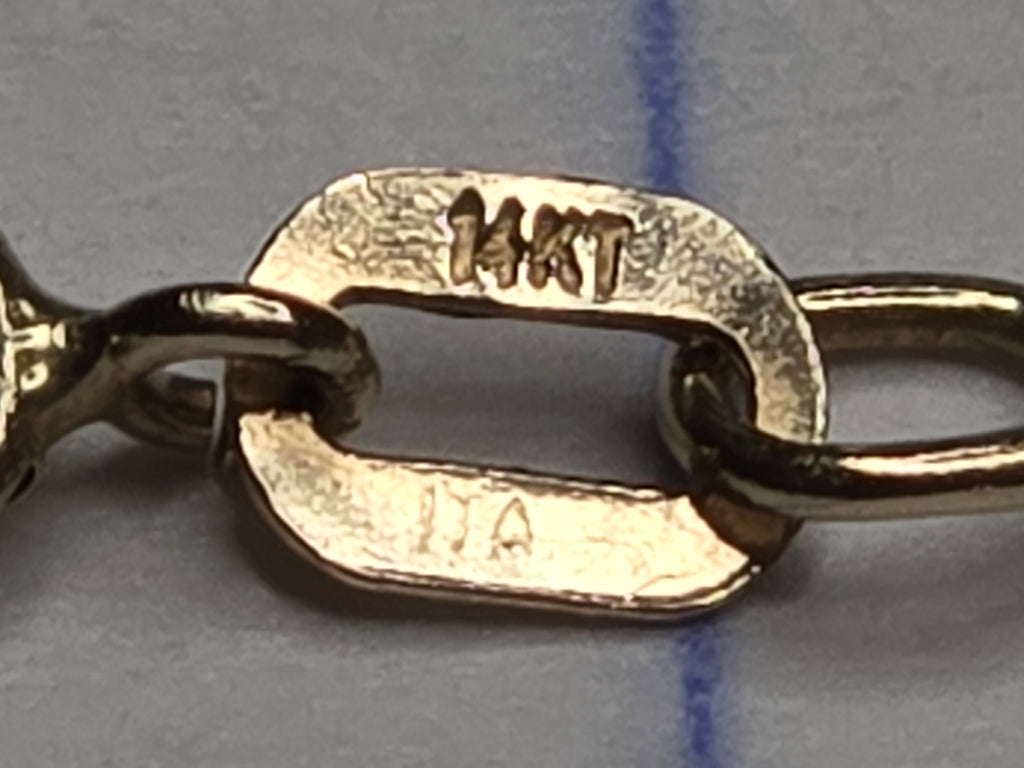 Solid 14K Yellow Gold Boxchain Bracelet Italy– 7.5 Inches