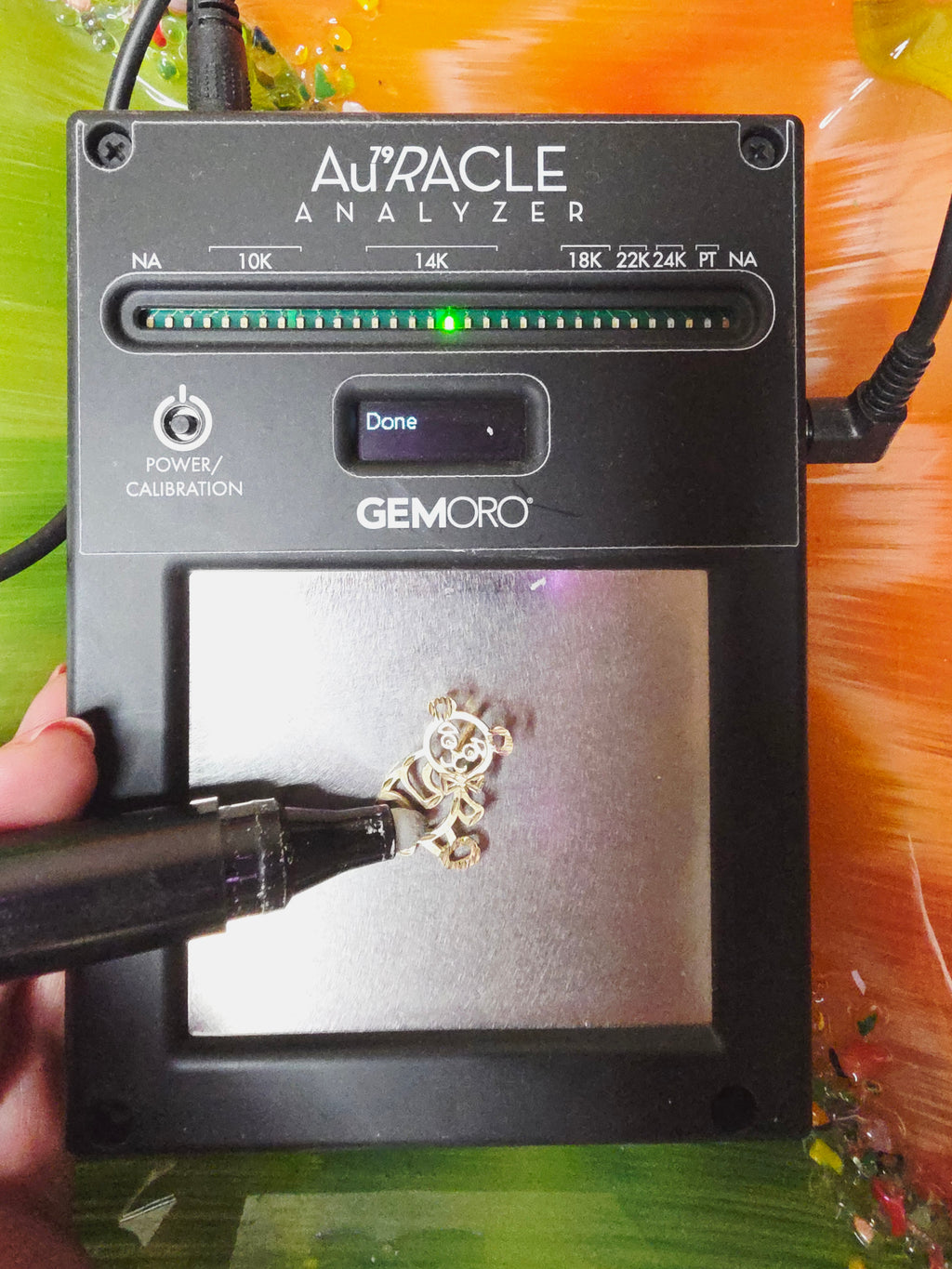 Michael Anthony Solid 14K Yellow Gold Teddy Bear Panda Necklace Pendant