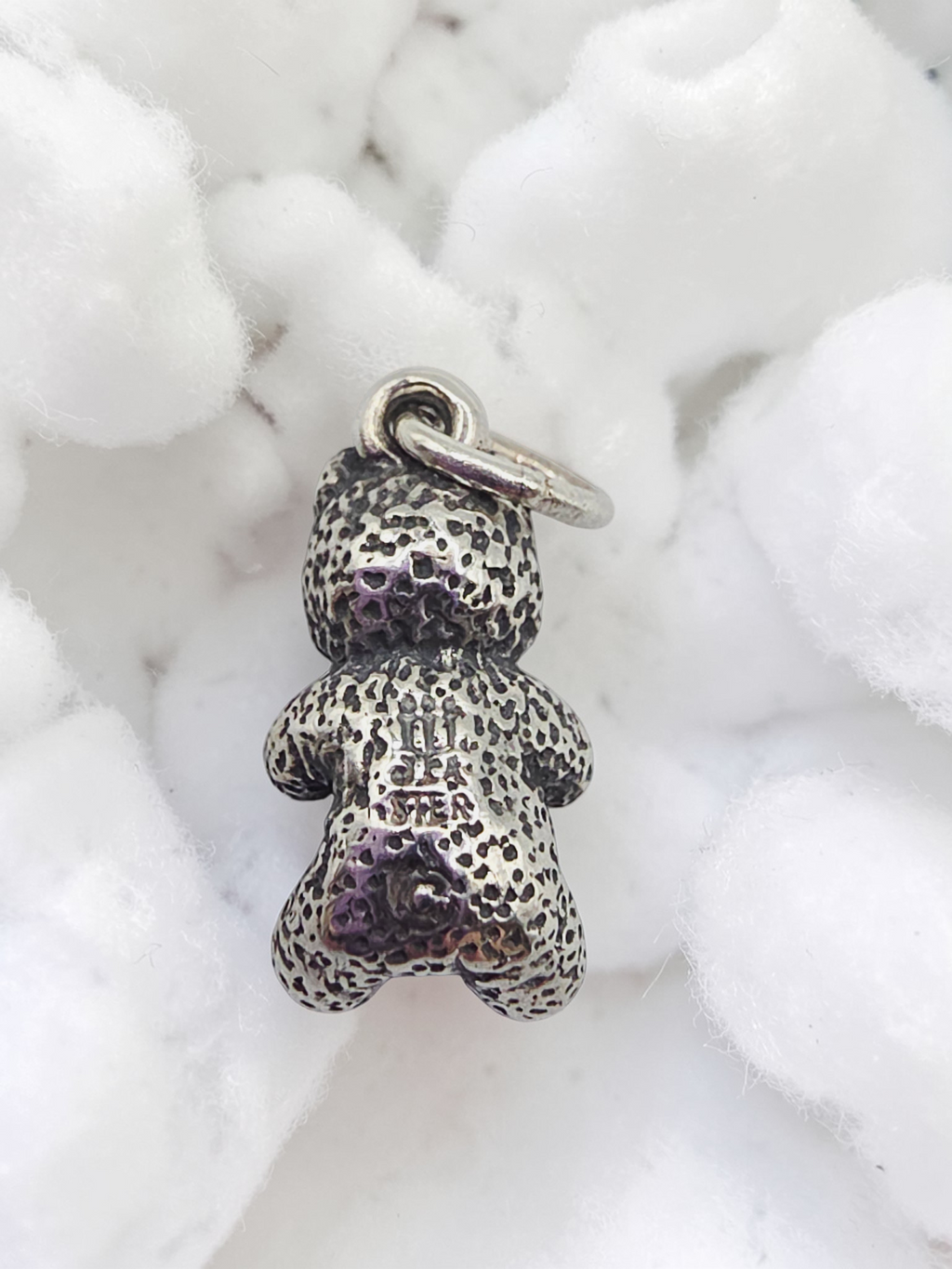RETIRED James Avery Teddy Bear Charm Pendant - UNCUT Loop