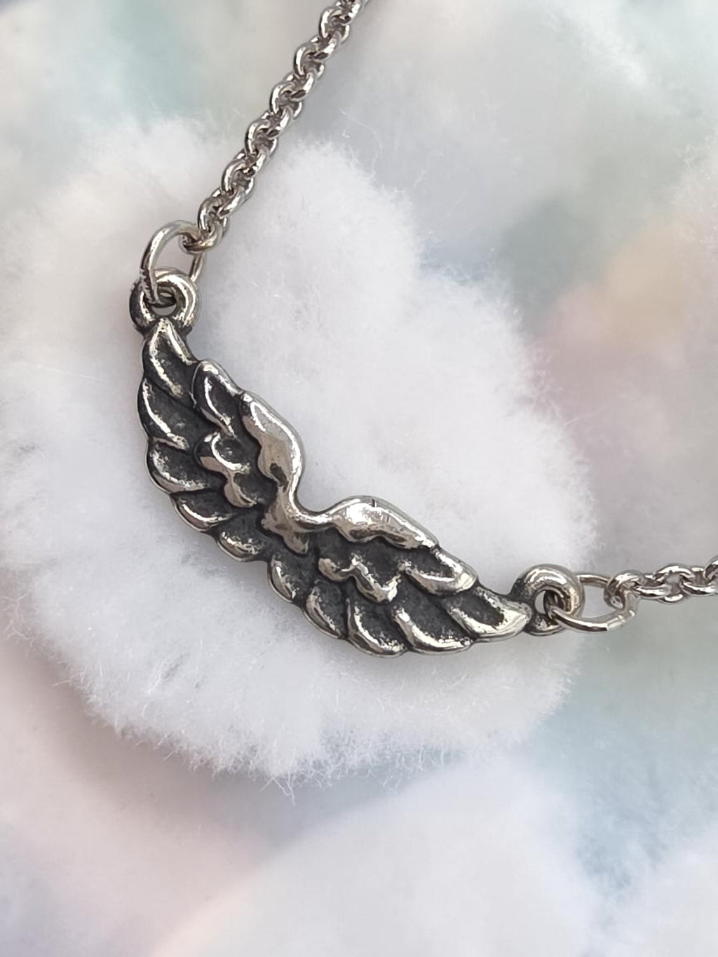 RETIRED James Avery Take Flight Angel Wings 925 Sterling Silver Pendant Necklace