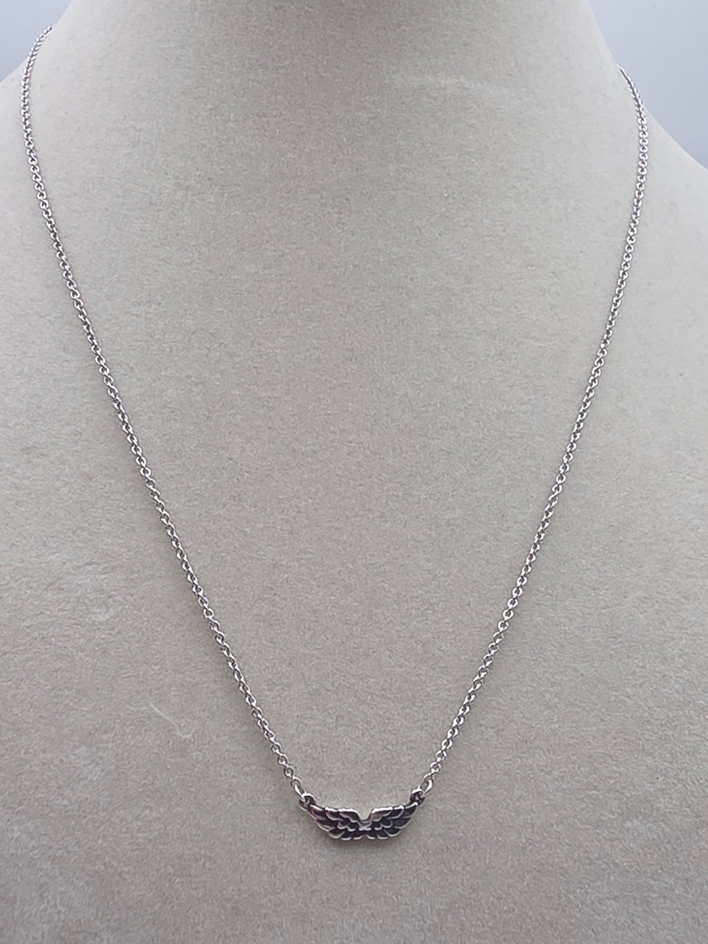 RETIRED James Avery Take Flight Angel Wings 925 Sterling Silver Pendant Necklace