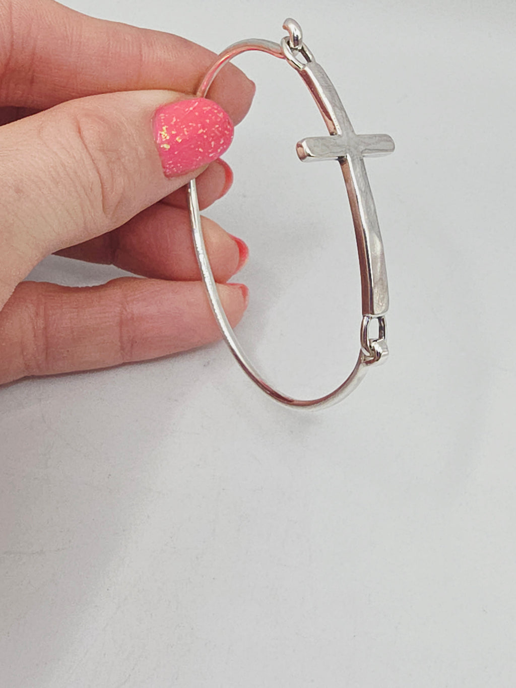 James Avery Horizon Cross Hook-On 925 Sterling Silver Bracelet - 6.5 Inch